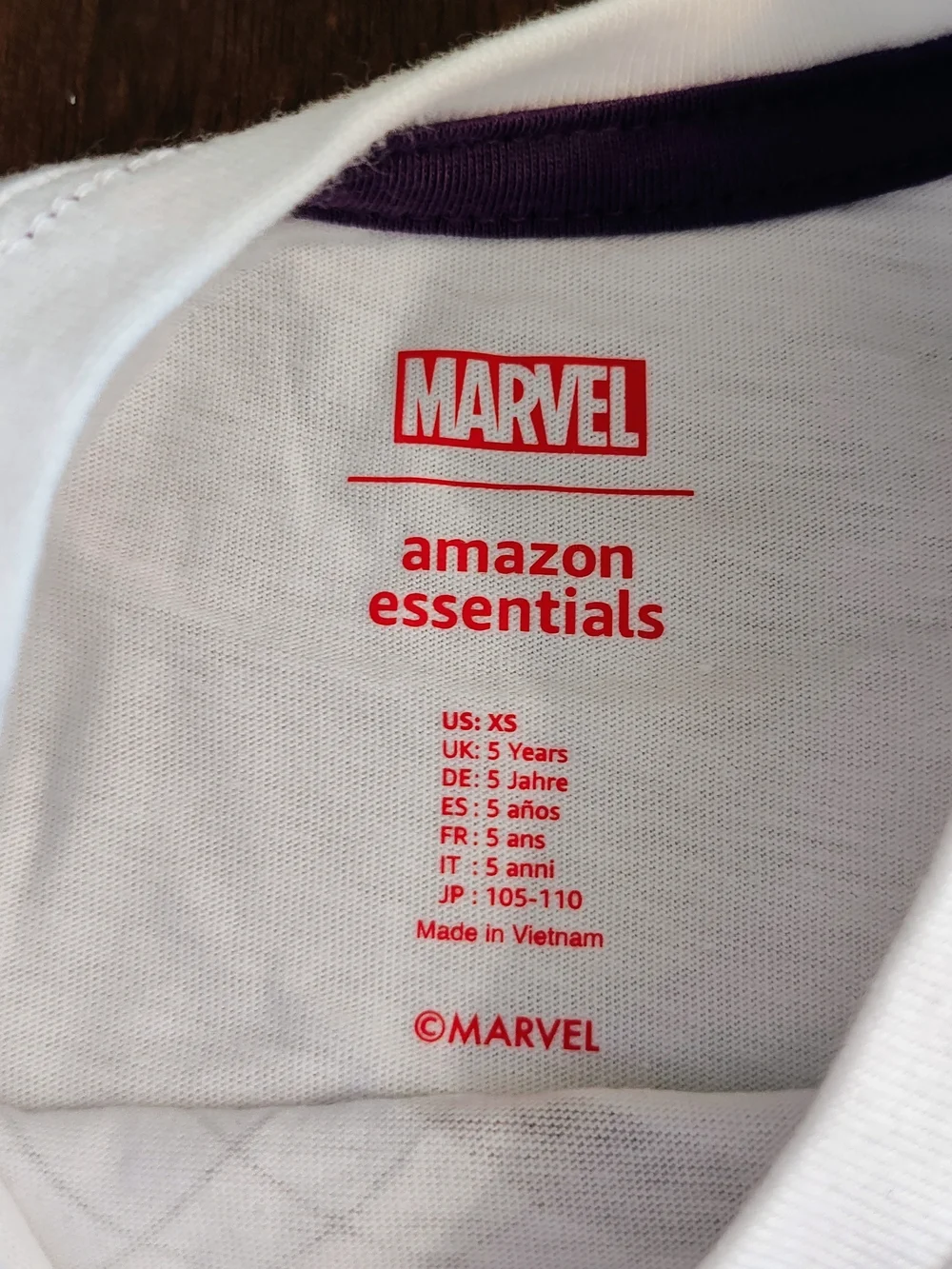 Marvel Kids White Tee Black Panther Wakanda Forever Graphic - Black & Purple